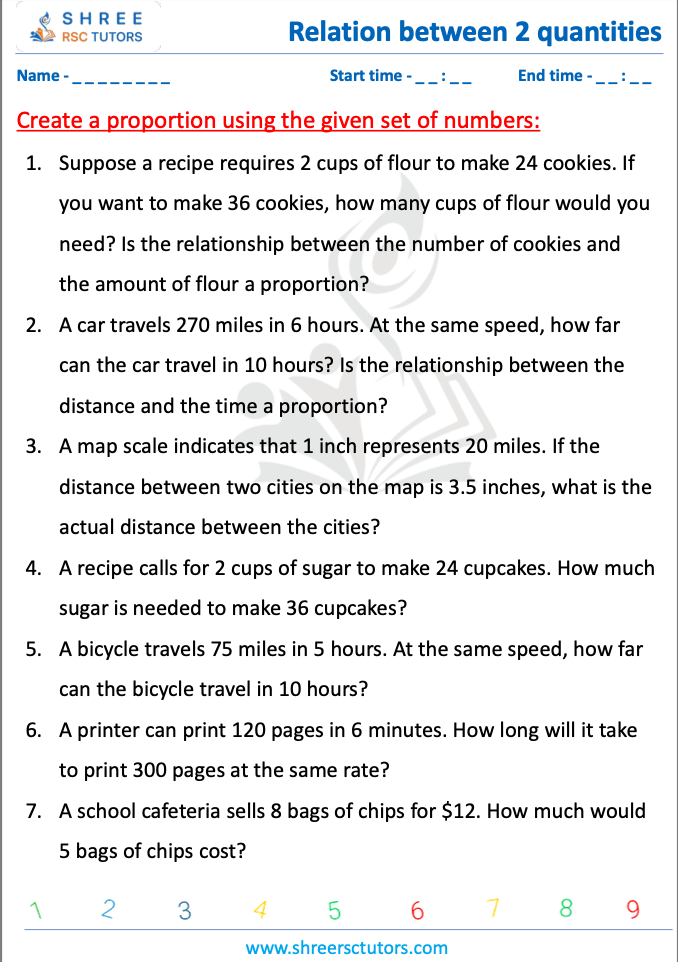 worksheets